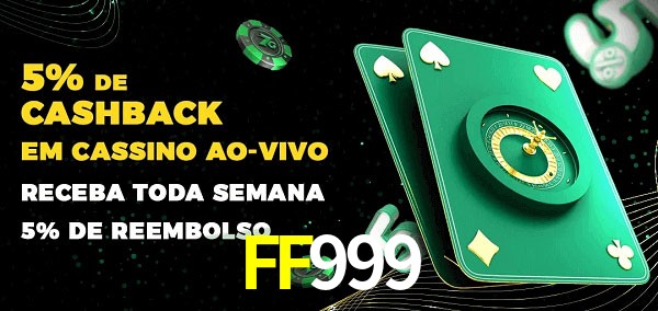 Promoções do cassino ao Vivo FF999